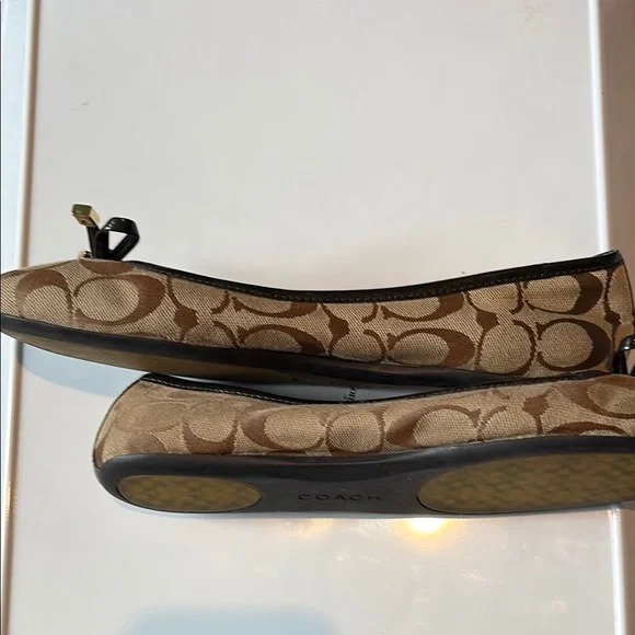 Coach Signature Jacquard Print Women's  Ballet Flats SZ: 9 - Picture 5 of 7